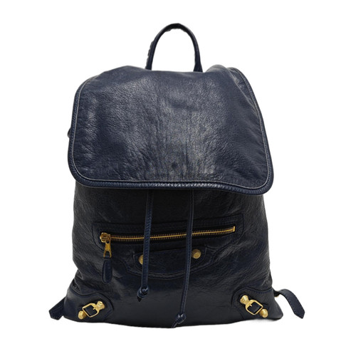 BALENCIAGA Classic Metallic Edge City Backpacks Leather