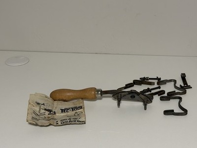 Vintage Tectool Two Cutter Plough (Plow) Plane w/Extra Accessories