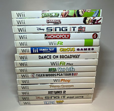 Nintendo Wii 15-Game Lot w/ Cases