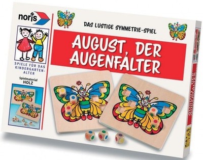NORIS August der Augenfalter lustiges Symmetrie-Lernspiel Kinder Brettspiel