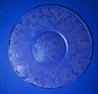 12 In Pink Dogwood Depression Glass Serving Plate, Macbeth Evan’s