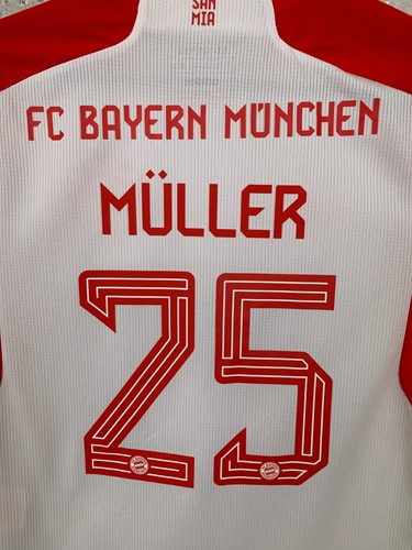 BAYERN MUNICH 2023 2024 HOME FOOTBALL SHIRT #25 MULLER JERSEY 11-12 YEARS 152 cm - Picture 5 of 10