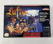 Lufia & The fortress of Doom SNES Complete CIB w/Map & Manual, Nice Condition