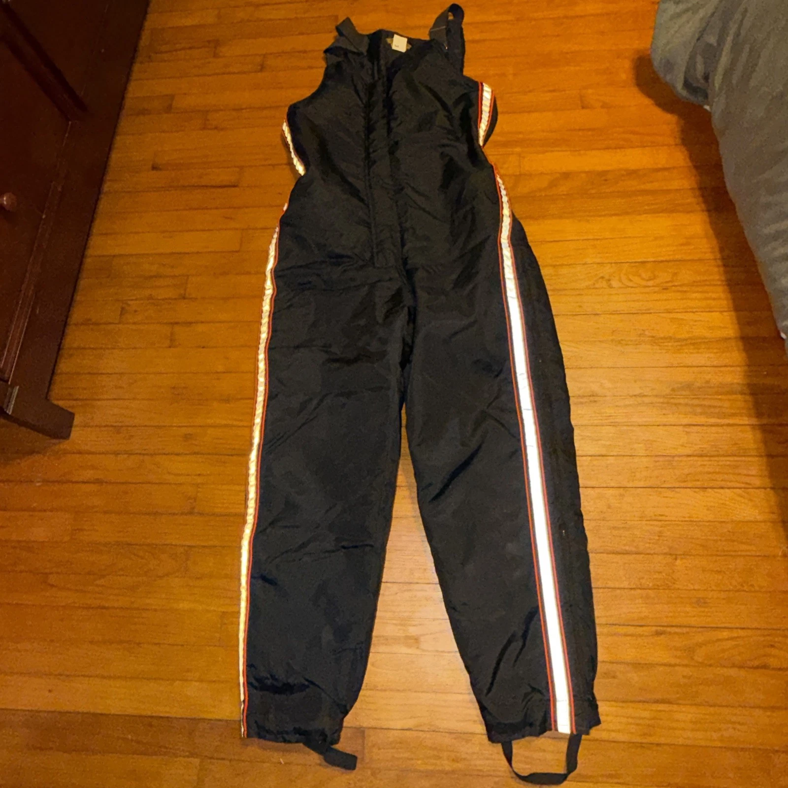 Harley Davisdon Snowmobile Bib Pants Mens xl Black Vintage Union Made Winter