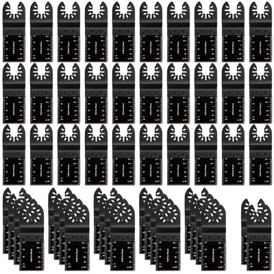 NAVITROEY 52 Pcs Oscillating Multi Tool Blades Kit For Wood/Plastic/Soft Metal Multitool