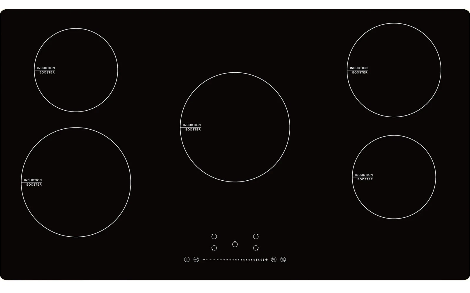 Electric Hob Induction CATA UBIND90F 90cm 5 x Boost Black