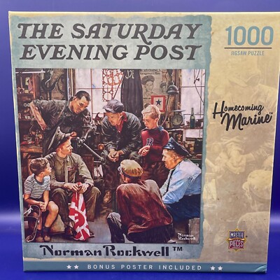 The Saturday Evening Post 1000 Piece Jigsaw Puzzle Homecoming Marine By ...