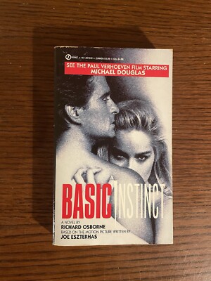 Basic Instinct, Robert Tine ~ 1st Print 1992 Movie Tie In Paperback