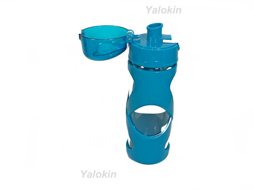 BPA - Lead Free Sports Fitness GLASS Beverage Water Flip Lid Bottle 16 oz (0.5L) - Picture 15 of 22