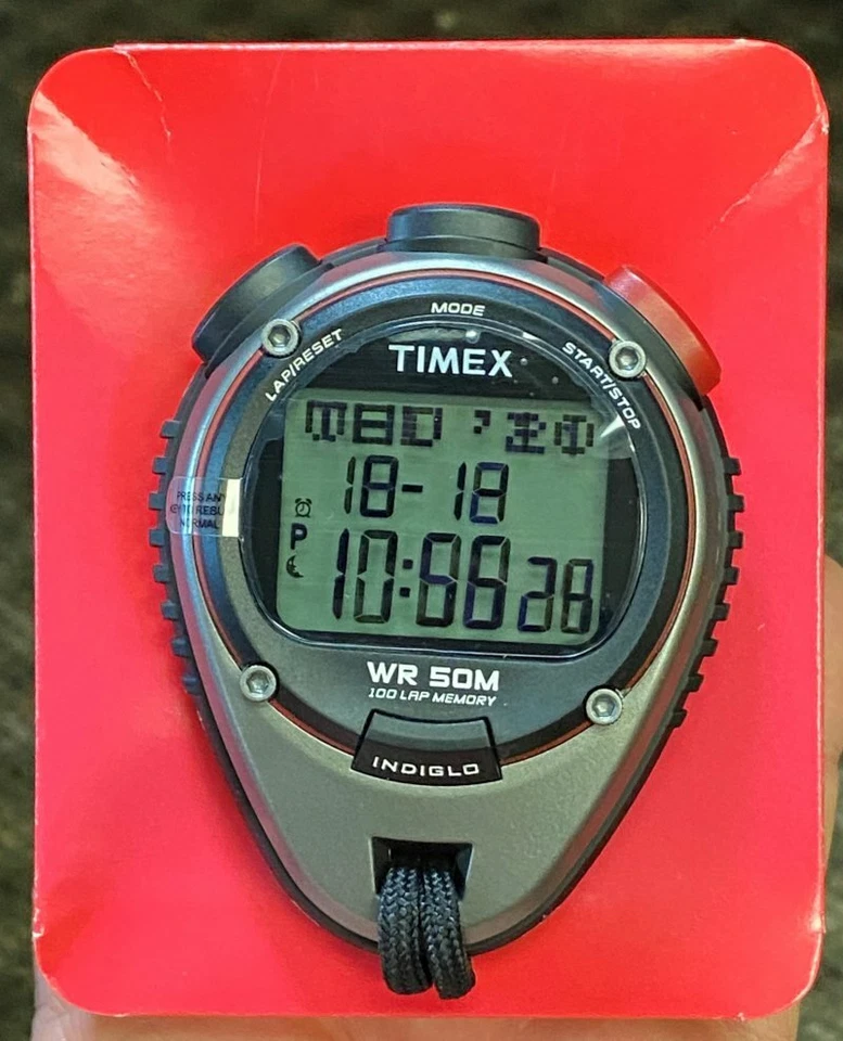 TIMEX NOS WR-50M MEMORIA 100 VUELTAS W264-NA - CRONÓMETRO - NUEVO - ENVÍO GRATUITO Foto 4 de 4