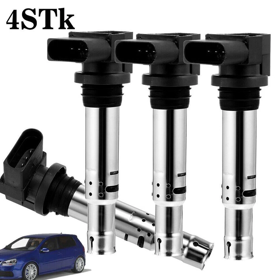 4x Zündspule Für Vw Golf 5 6 Polo Touran 1.6 Audi A3 Seat Ibiza Skoda Octavia - Bild 3 von 4
