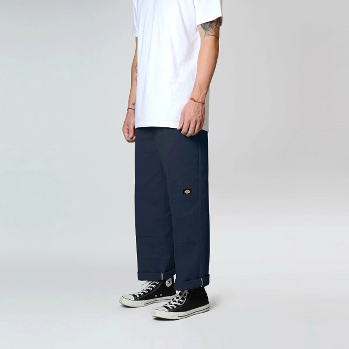 Dickies Loose Fit Double Knee Pants Dark Navy Mens Streetwear