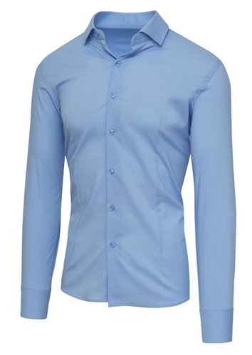 Set 3 PZ Camicia Alta Sartoria (S - Bianco Blu Celeste) Casual, Moderno, Elegante