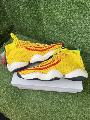 Adidas Pharrell Crazy BYW Ambition Size 11.5 F97226 Yellow Boost LVL 1    NEW DS