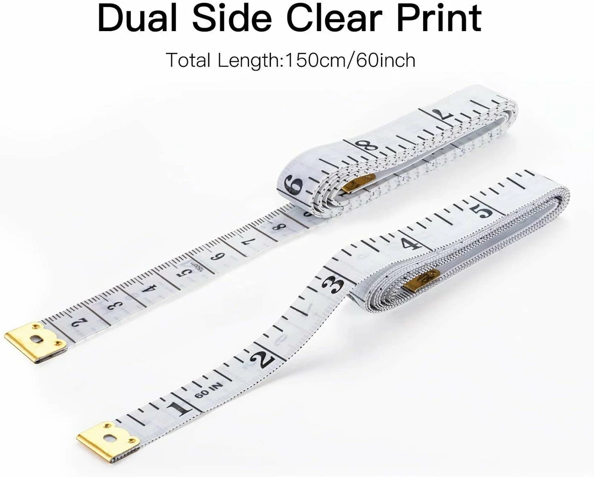 Soft Tape Measure Double Scale Body Sewing Flexible Ruler for Measurement  Sewing Tailor Craft Vinyl Ruler Measuring Tape Has Centimetre Scale on