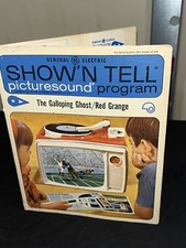 Vintage Show 'N Tell picturesound Record Red Grange The Galloping Ghost ST 635