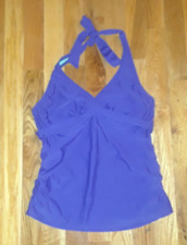 Athleta Purple Underwire Tankini Halter Top Bathing Swim Suit Size 34 B/C