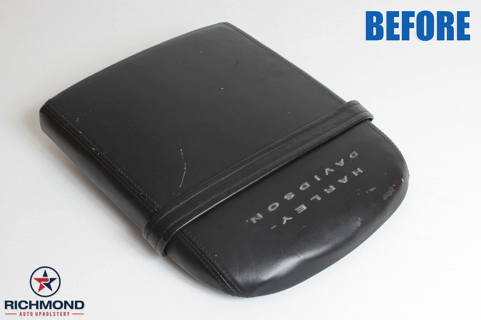 Ford F-150 2001 Harley-Davidson tapa de consola central cubierta de cuero de repuesto Foto 3 de 4