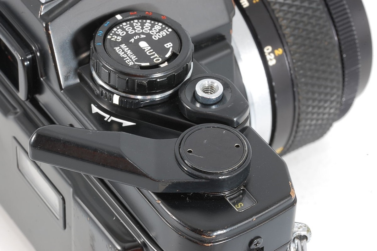 OLYMPUS OM10 Black Film Camera Auto-Macro Zuiko MC 50mm f/3.5 [Exc