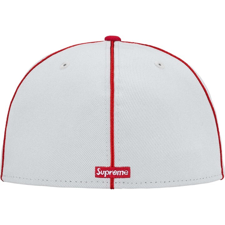 Supreme Piping Script Logo Cap 7 3/8 グレー Supreme Piping Script Logo New Era (SS25) - $54