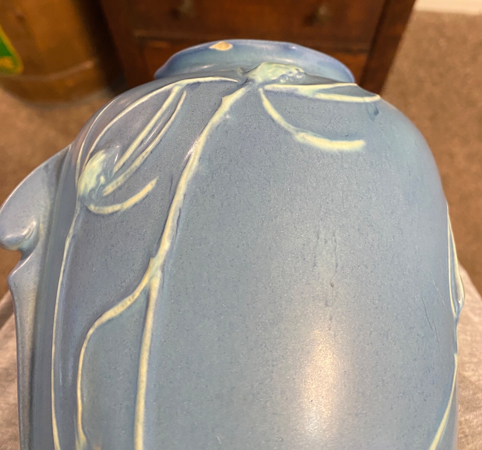 Roseville Pottery Rare Trial Glaze Teasel Vase 8848" eBay