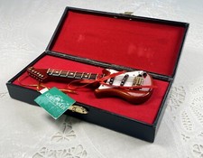 Kurt Adler Electric Guitar Ornament With Case  Tag Fun  Festive 5 1/2 Inches