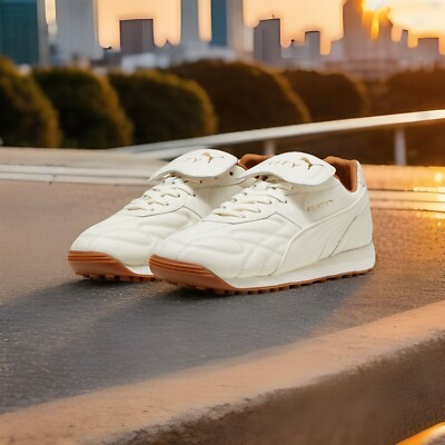 PUMA Fenty x Avanti VL Warm White Shoes Mens 9 Leather 398672-02 NEW without Tag PUMA Fenty x Avanti VL Warm White - 398672-02 Size 9 Rihanna  main image 4