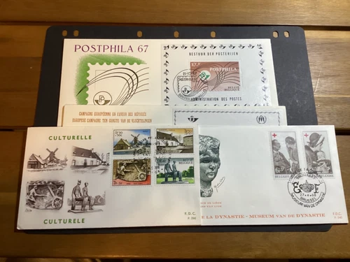 ICOLLECTZONE  Belgium Souvenir Sheet FDC Lot of four (A400-BelFDC2)