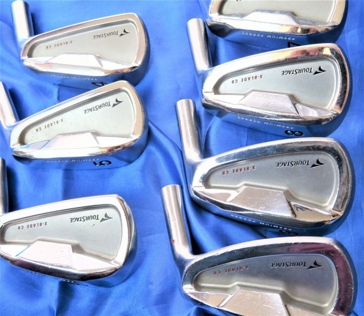 BRIDGESTONE TOURSTAGE X-BLADE CB 4-P 7pc Head Only IRONS SET BRIDGESTONE TOURSTAGE X-BLADE CB 4-P 7pc Head Only IRONS SET