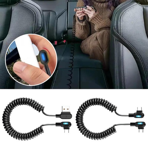 Câble de données ressort 6A compatible avec Apple Huawei vivo Android type de charge flash❀ - Photo 2/14