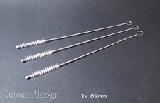 3x MICRO scovolino Ø5mm x provette cannucce tubi pipa spazzolino laboratorio 