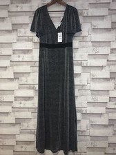 Amazing Silver Glitter Mango Maxi Dress Size M BNWT - Very Studio 54!