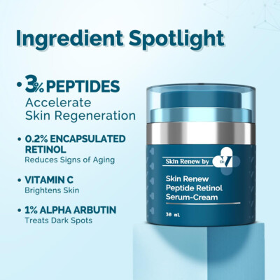 The Derma Co. x Dr.V Skin Renew Peptide Retinol Serum-Cream with