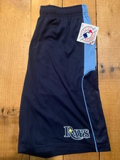 Men's Majestic Cool Base Tampa Bay Rays Batters Choice Baseball Shorts NWT M