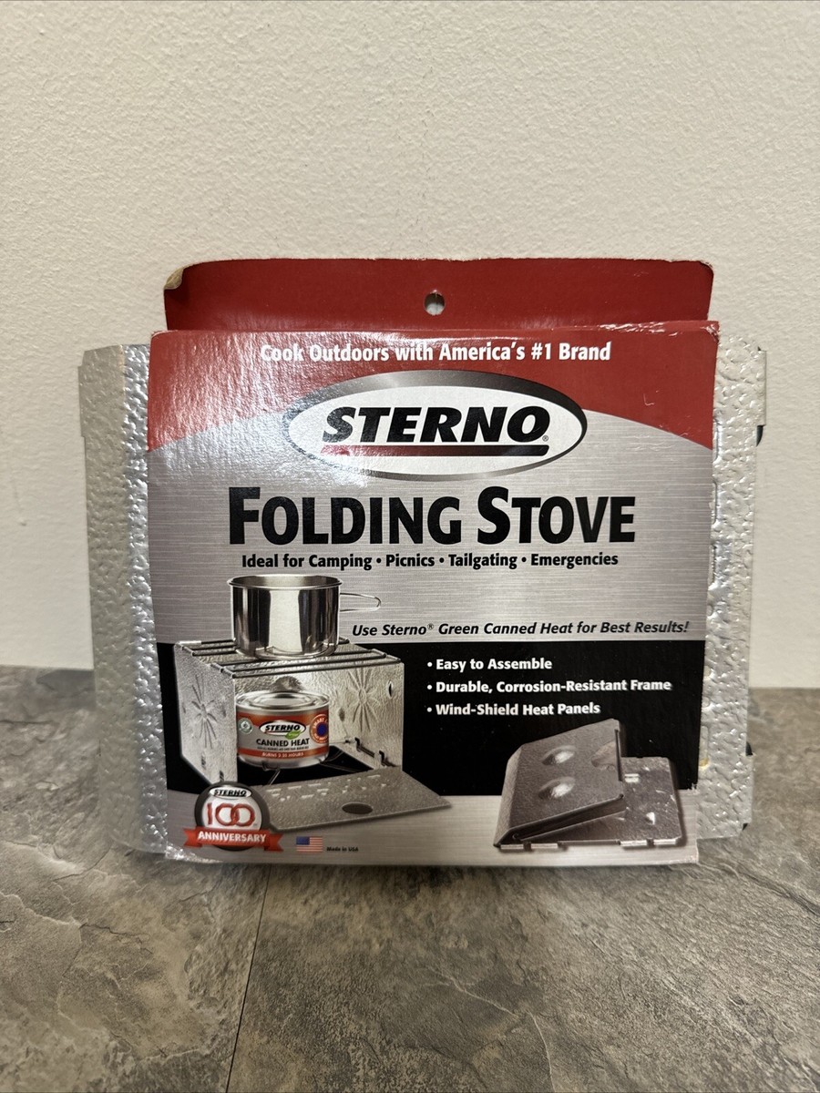 STERNO Single-Burner Folding Stove For Camping, Picnics