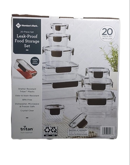 Member's Mark 20-piece Tritan Leak-proof Food Storage Containers With