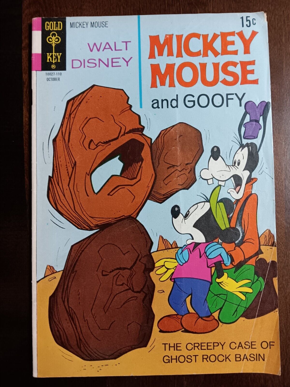 Gold Key Disney Comic Book 1971 Mickey Mouse #132 Good / Very Good Grade