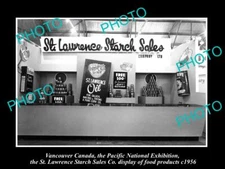 OLD HISTORIC PHOTO OF CANADA INDUSTY VANCOUVER THE St LAWRENCE STARCH Co 1956
