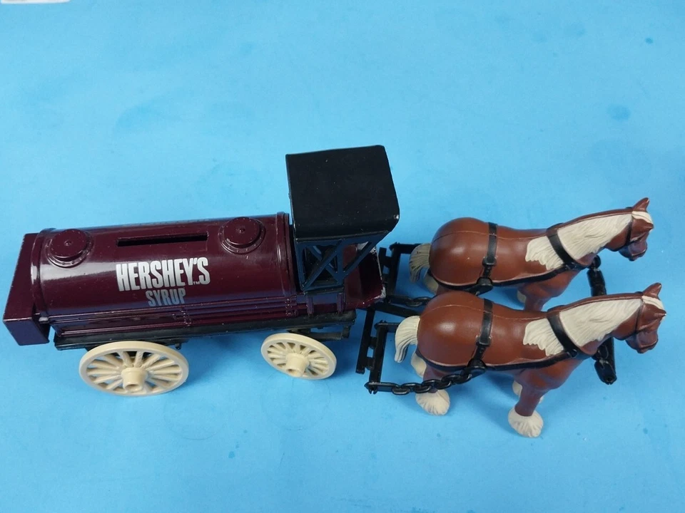 Ertl Hershey’s Syrup Bank Horse Drawn Wagon - Image 4 of 4