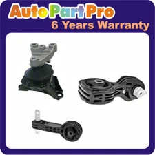 Engine Motor Mount Set 3pcs With Hydraulic For Honda Civic 1.8L Automatic