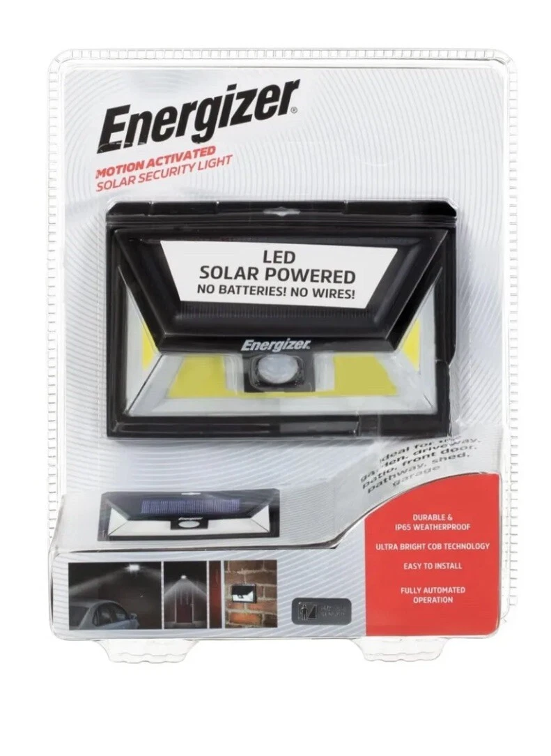 Energizer solar sensor light deals