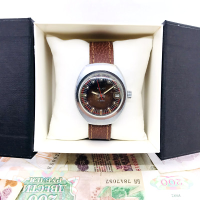  Seltene Armbanduhr Poljot Classic 2614 UdSSR Armbanduhr 1980 Soviet Servic...