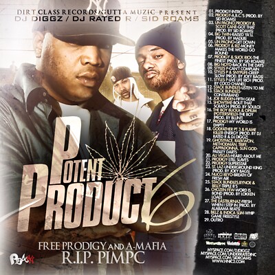 DJ DIGGZ POTENT PRODUCT 6 HIP HOP NYC PROMO MIXTAPE MIX CD