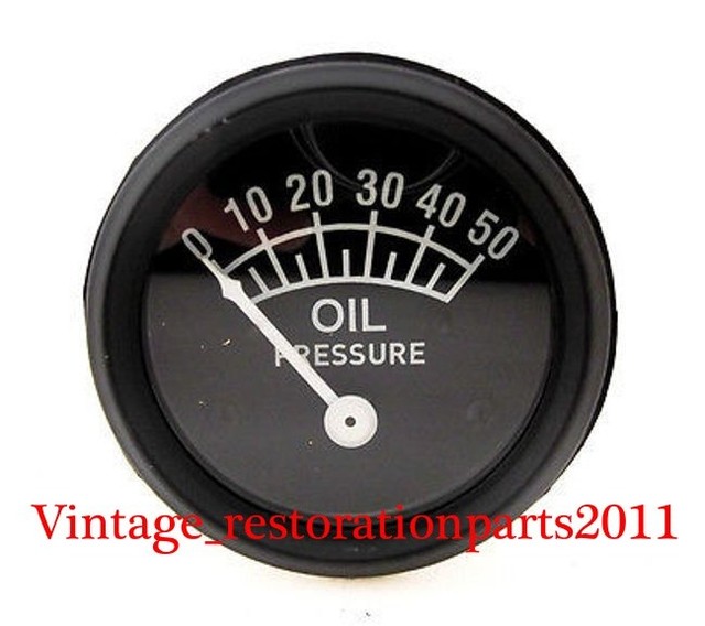 AFTERMARKET FORD OIL PRESSURE GAUGE 52MM , 8N 9N 2N (50LB) 9N9273A eBay