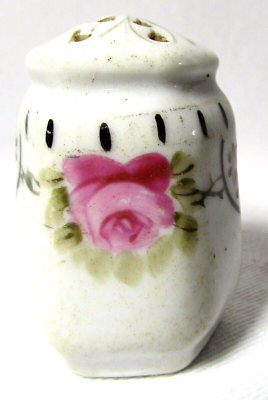 Vintage Victorian Hat Pin Holder Hand Painted Pink Rose  display picture 3