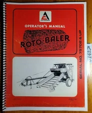 Allis-Chalmers Roto-Baler S/N 75702- Owner's Operator's Manual 577437 1/73
