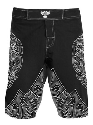 Raven Fightwear Men's Nordic 2.0 MMA Shorts BJJ v1 Black 