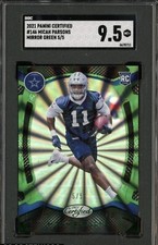 2021 Panini Certified Mirror Green Micah Parsons Cowboys RC Rookie 5/5 SGC 9.5