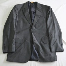 Jos A Bank 42R Gray Glenn Check 100 Wool Gordon Suit Jacket Blazer Sport Coat