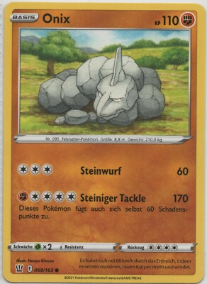 Pokemon - SWSH 5 - Kampfstile (TCG)/Deutsch - Onix - 068/163  